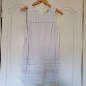 White linen dress